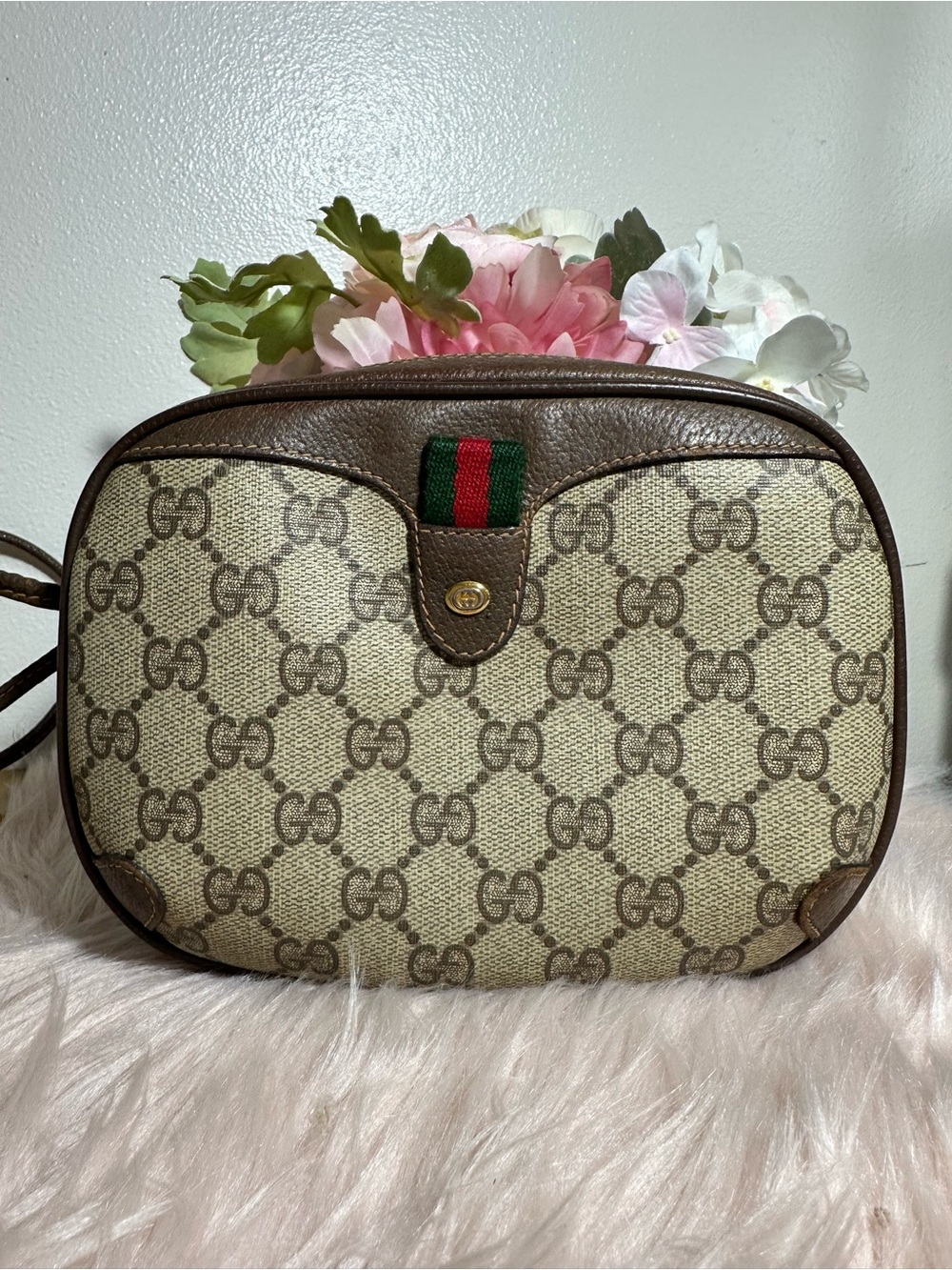 Vintage Gucci Canvas Crossbody bag